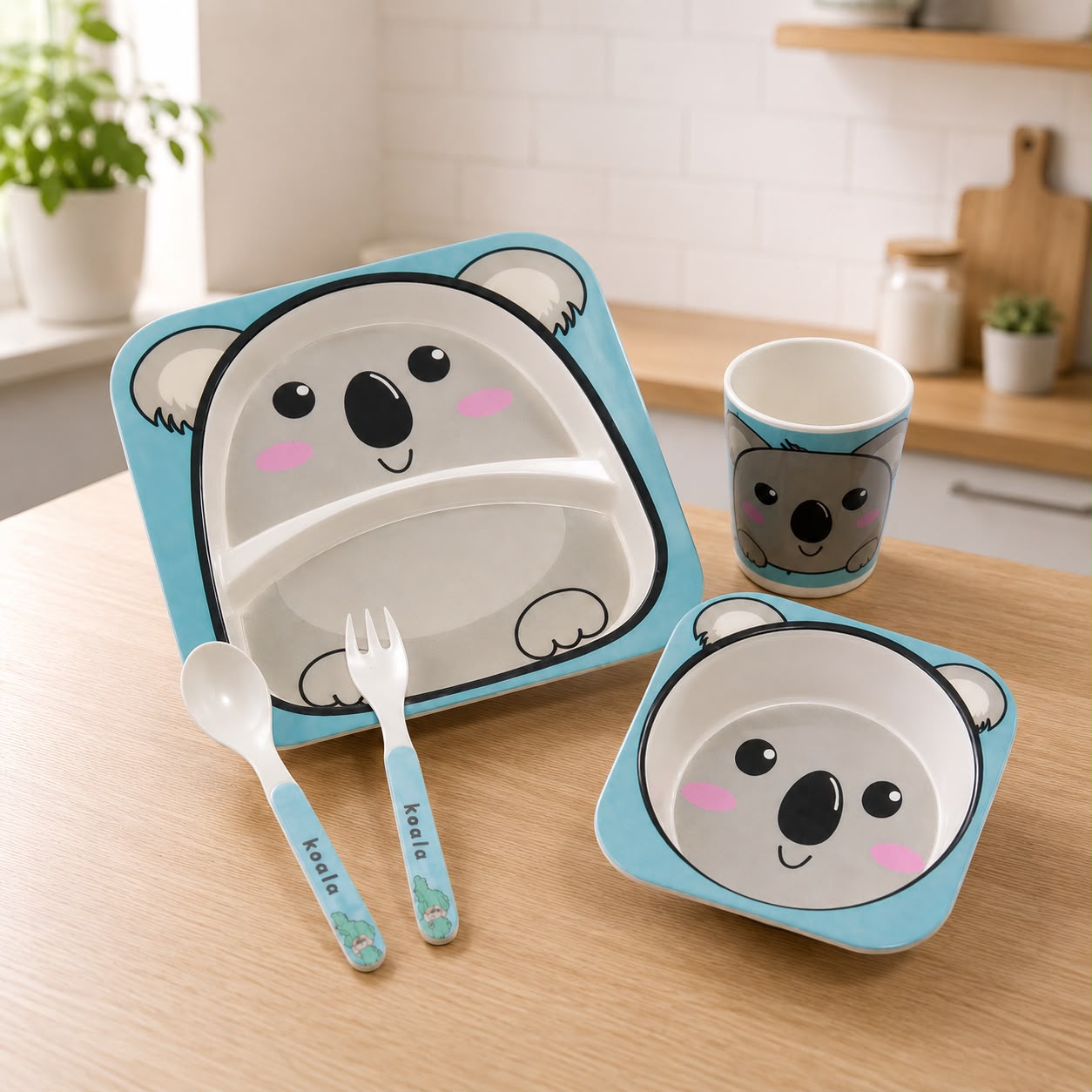 Set de Vajilla Infantil Koala - 5 piezas