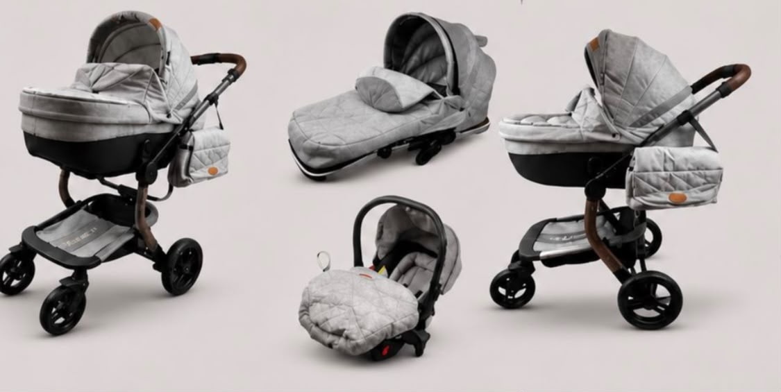 Coche paseador 4 piezas