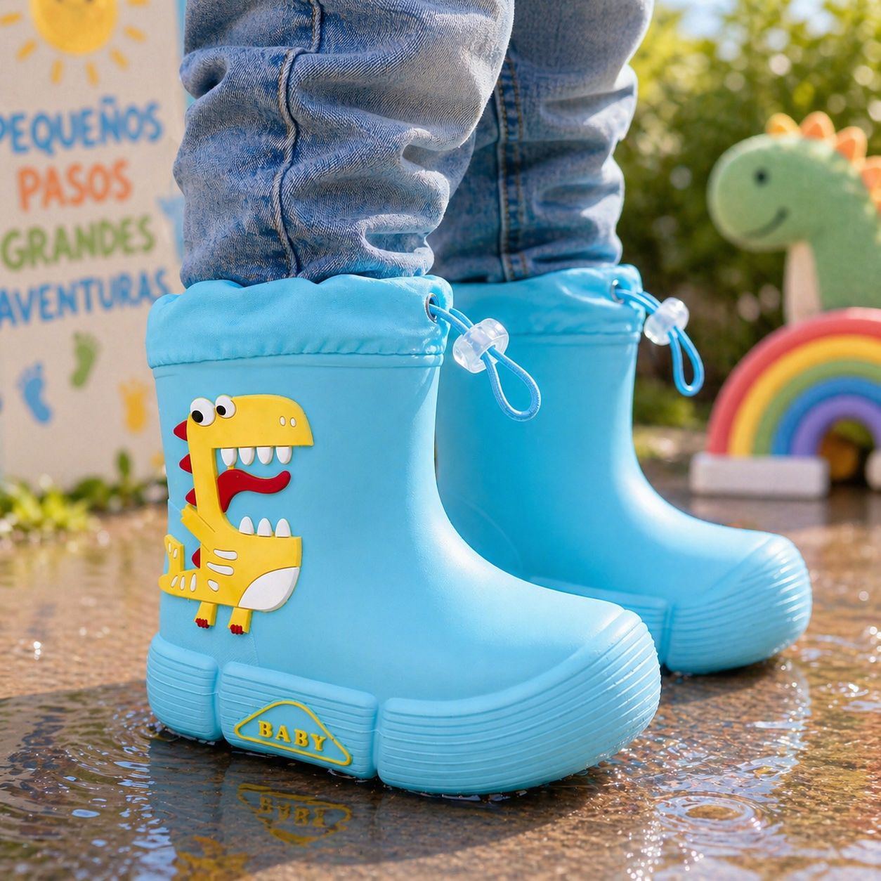 Botas Infantiles Dinosaurio – Antideslizantes